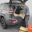Load image into Gallery viewer, WeatherTech 2022+ Jeep Grand Wagoneer Cargo Liner - Black (w/ Bumper Protector) - Installation View