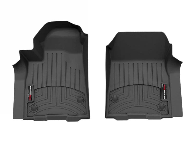 WeatherTech 2024 Chevrolet Silverado EV Front FloorLiner for Vinyl Floors - Black - Main Product View
