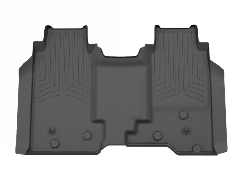 WeatherTech 2024 Chevrolet Silverado EV Rear FloorLiner for Vinyl Floors - Black - Main Product View
