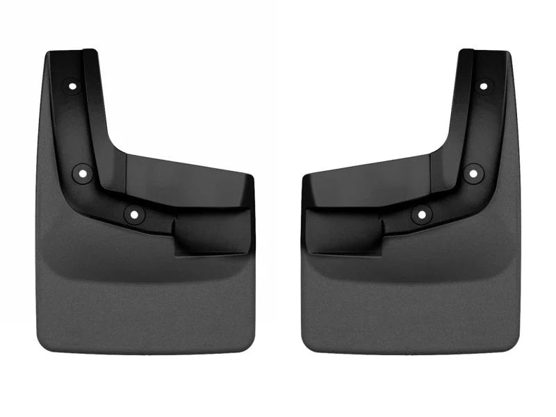 WeatherTech 2024 Ford Ranger (No Raptor) No Drill Front MudFlaps - Black - Main Product View