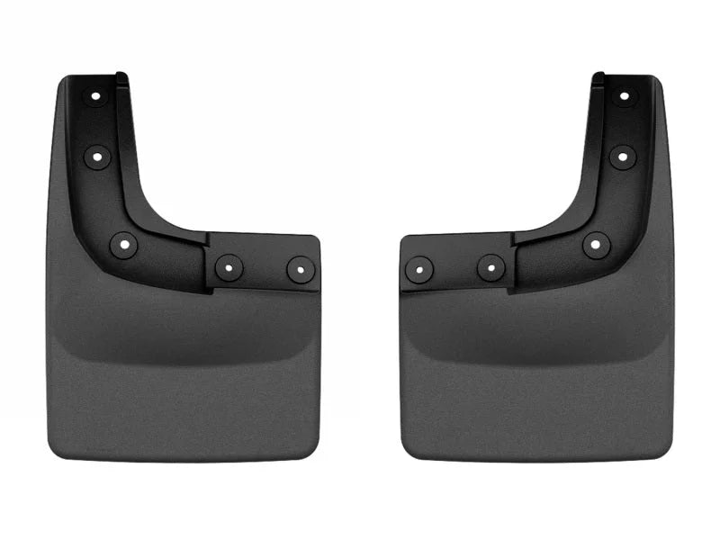 WeatherTech 2024 Ford Ranger (No Raptor) No Drill Rear MudFlaps - Black - Main Product View