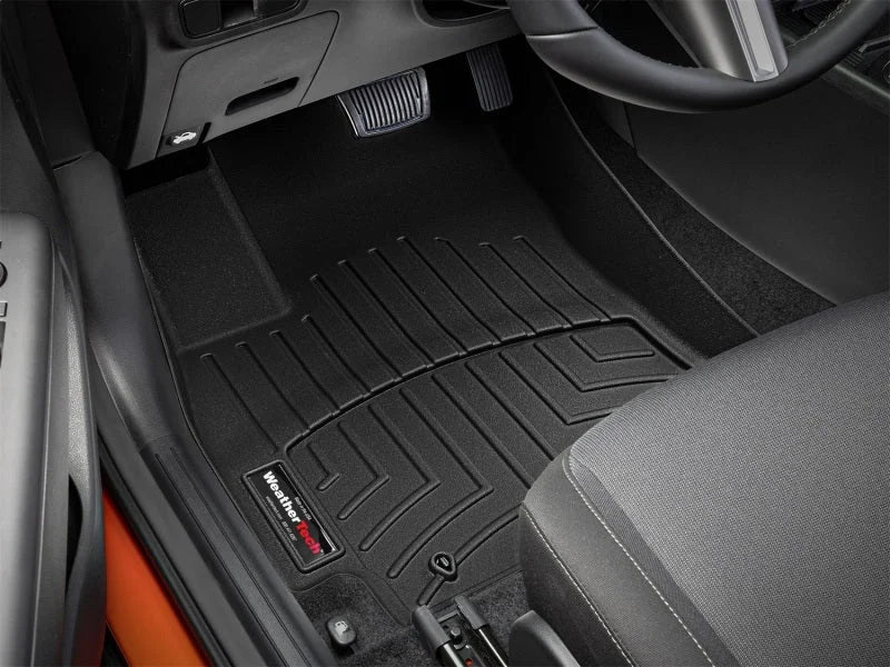 WeatherTech 2024 Hyundai Kona Front FloorLiner - Black - Back View