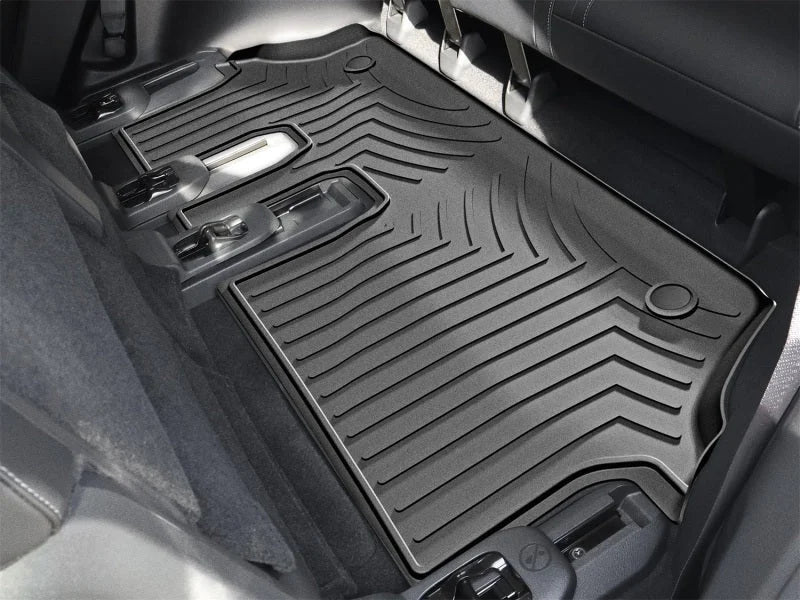 WeatherTech 2025 Infiniti QX80/Nissan Armada 2nd Row Bench Seating Rear FloorLiner - Black - Side View