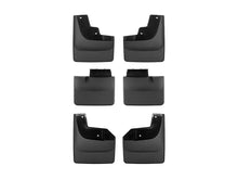 Load image into Gallery viewer, WeatherTech 21-22 Ford F-150 Raptor No Drill MudFlaps (Front + Mid + Rear Set) - Black - Main Product View