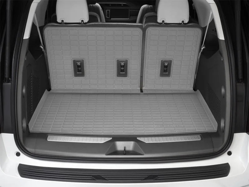 WeatherTech 21-23 GMC Yukon XL / Yukon Denali XL & Chevrolet Suburban Seatback Cargo Liner HP - Grey - Side View