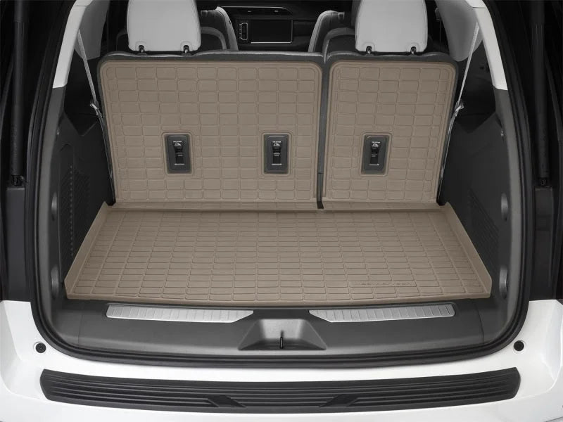 WeatherTech 21-23 GMC Yukon XL / Yukon Denali XL & Chevrolet Suburban Seatback Cargo Liner HP - Tan - Side View