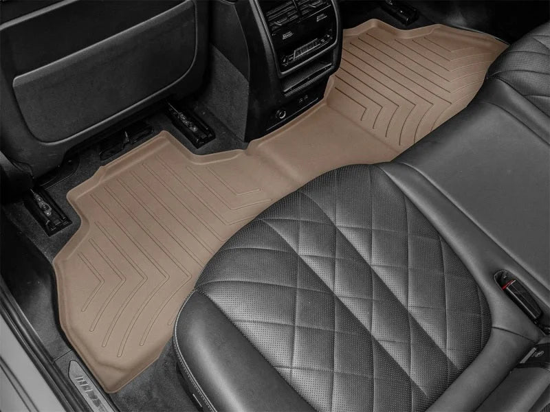 WeatherTech 21-24 BMW X7 40i / 19-20 X7 50i / 20-22 X7 M50i 2nd Row Rear FloorLiner HP - Tan - Additional View 5