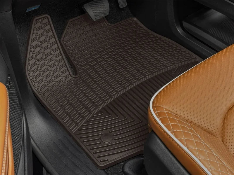 WeatherTech 21-26 Chrysler Pacifica/21-25 Pacifica Hybrid Front All Weather Floor Mats - Cocoa - Side View