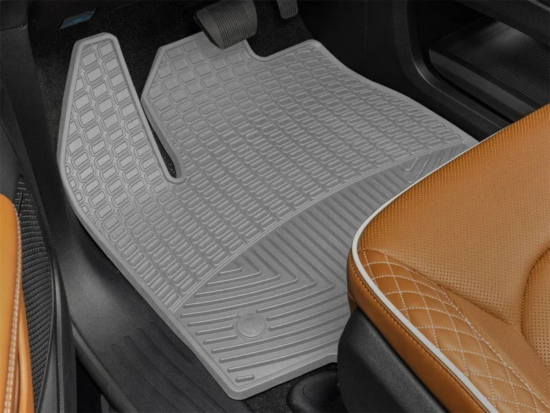 WeatherTech 21-26 Chrysler Pacifica/21-25 Pacifica Hybrid Front All Weather Floor Mats - Grey - Side View