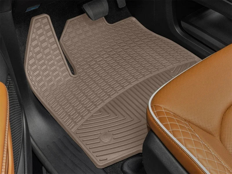 WeatherTech 21-26 Chrysler Pacifica/21-25 Pacifica Hybrid Front All Weather Floor Mats - Tan - Side View