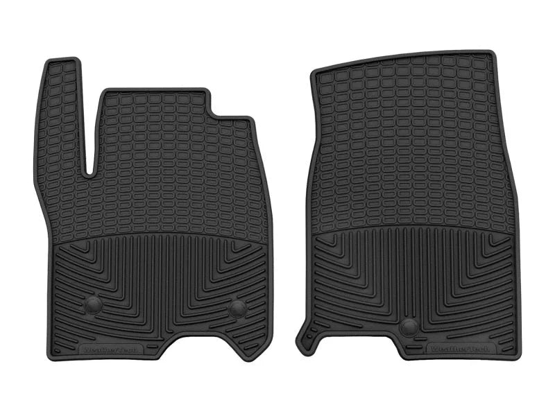 WeatherTech 21+ Cadillac Escalade Front Rubber Mats - Black - Main Product View
