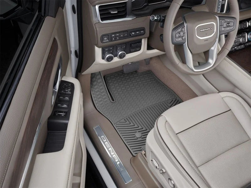 WeatherTech 21+ Cadillac Escalade Front Rubber Mats - Black - Side View