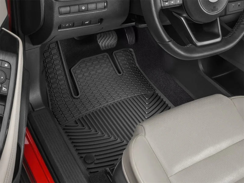 WeatherTech 21+ Nissan Rogue Front Rubber Mats (Black) - Side View