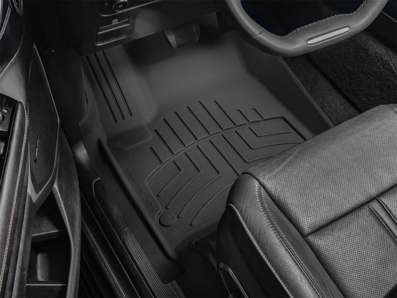 WeatherTech 22-23 Jeep Grand Wagoneer / Wagoneer (WS) Front FloorLiner HP - Black - Back View