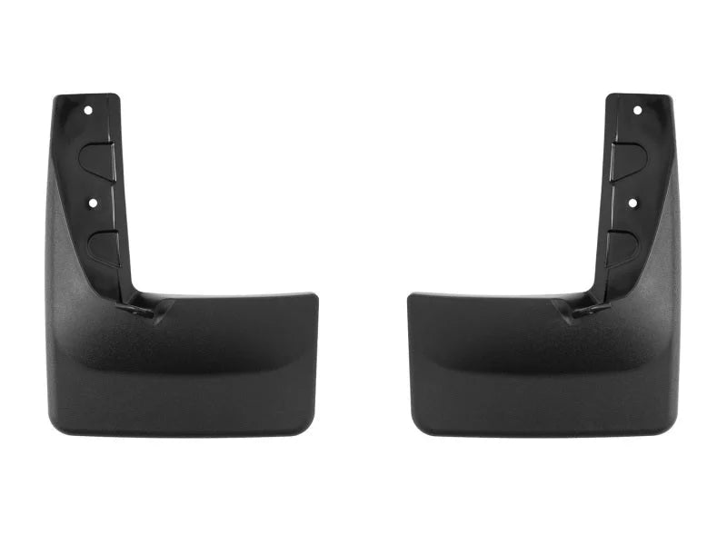WeatherTech 22-23 Toyota Tundra CrewMax/Double Cab Rear No Drill MudFlaps - Black - Main Product View