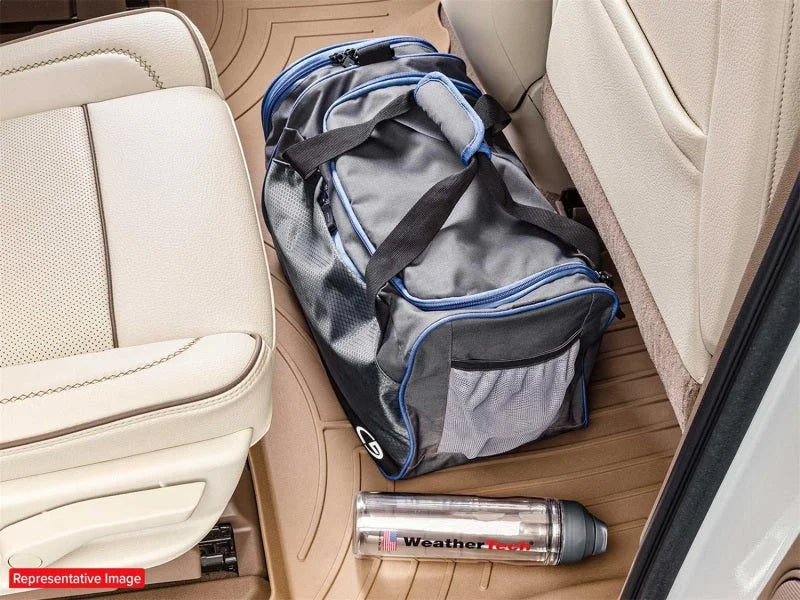 WeatherTech 22-24 Infiniti QX60 / 22-24 Nissan Pathfinder (Captains Chairs) Rear FloorLiner HP - Blk - Additional View 8