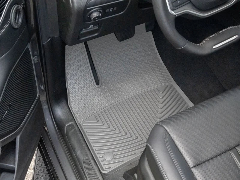 WeatherTech 22-26 Jeep Grand Wagoneer 1st Row Front All-Weather Floor Mats - Grey - Side View