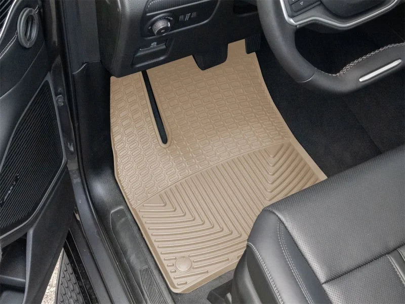 WeatherTech 22-26 Jeep Grand Wagoneer 1st Row Front All-Weather Floor Mats - Tan - Side View