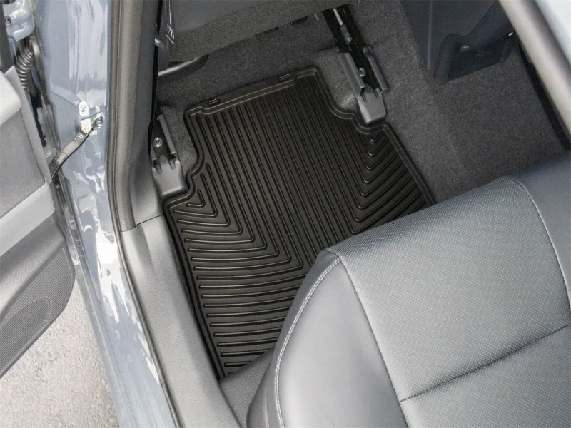 WeatherTech 23-26 Toyota Prius 2nd Row Rear All-Weather Floor Mats - Black - Side View