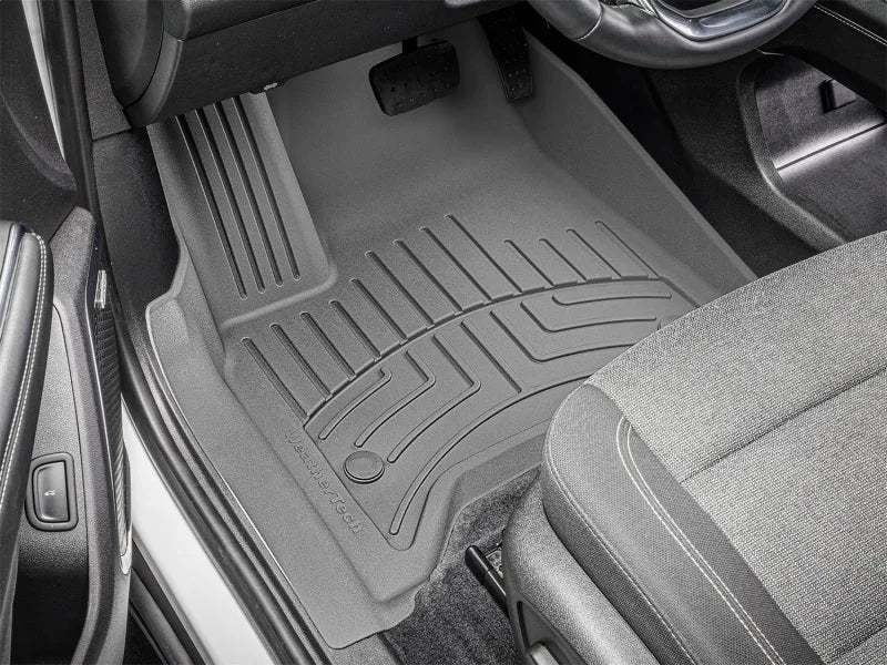 WeatherTech 24-25 GMC Acadia (Incl. Denali) w/Bench & Bucket Seats Front FloorLiner HP - Grey - Back View