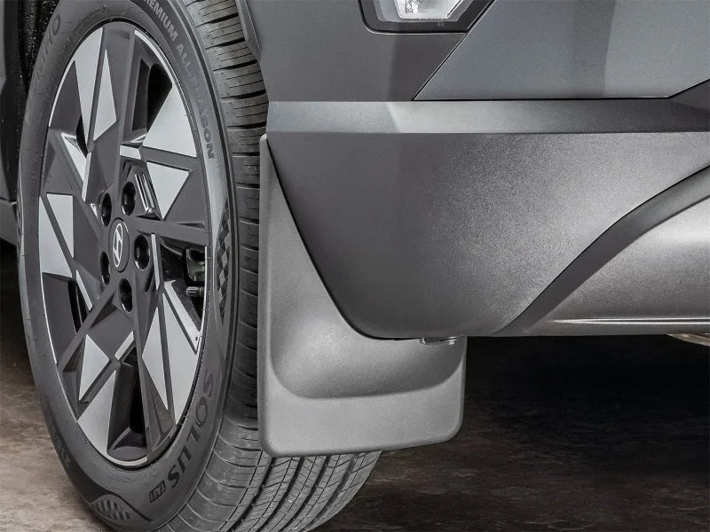 WeatherTech 24-25 Hyundai Kona Rear Mudflaps - Black - Side View