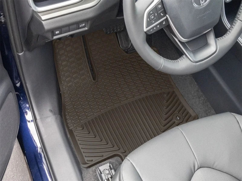 WeatherTech 24-25 Lexus TX 1st Row Front All-Weather Floor Mats - Cocoa - Back View