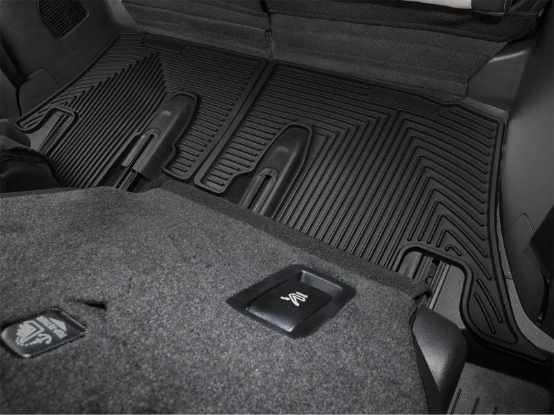 WeatherTech 24-26 Lexus TX 2nd Row Rear All-Weather Floor Mats - Black - Side View