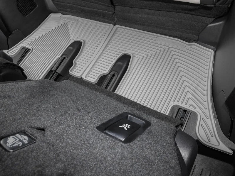 WeatherTech 24-26 Lexus TX 2nd Row Rear All-Weather Floor Mats - Grey - Side View