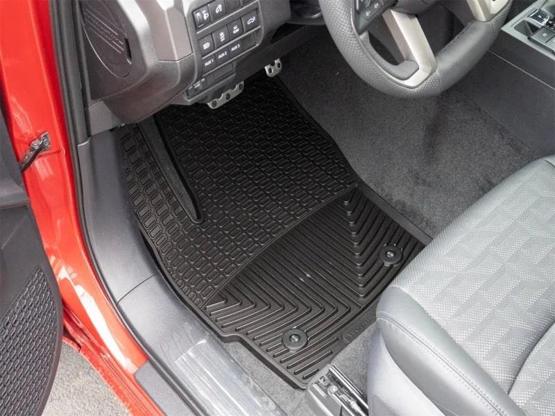 WeatherTech 24-26 Toyota Tacoma 1st Row Front All-Weather Floor Mats - Black - Side View
