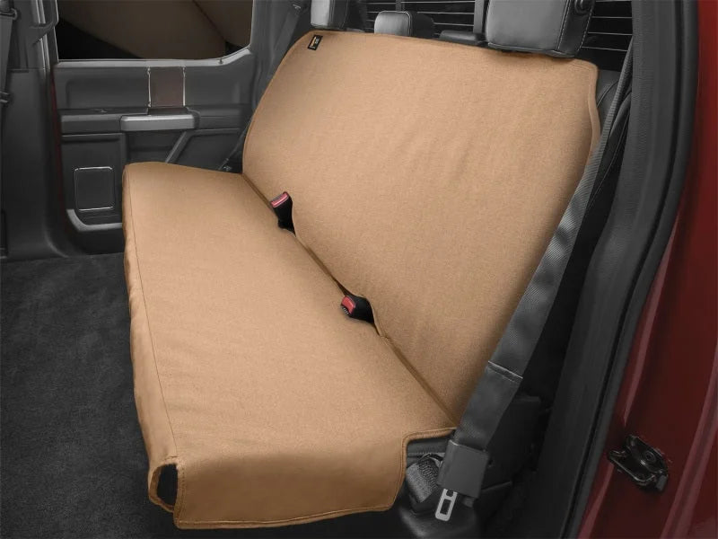 WeatherTech 56in W x 19.5in Depth x 22.5in H Seat Protector - Grey - Installation View