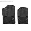 Load image into Gallery viewer, WeatherTech 88-99 GMC Sierra Extended Cab Front Rubber Mats - Black - Side View
