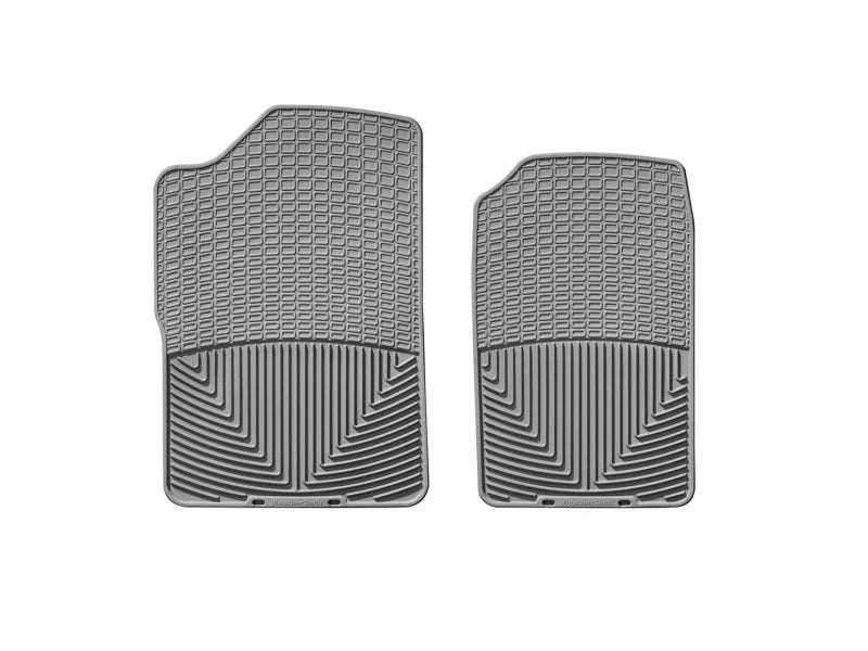 WeatherTech 88-99 GMC Sierra Extended Cab Front Rubber Mats - Grey - Main Product View