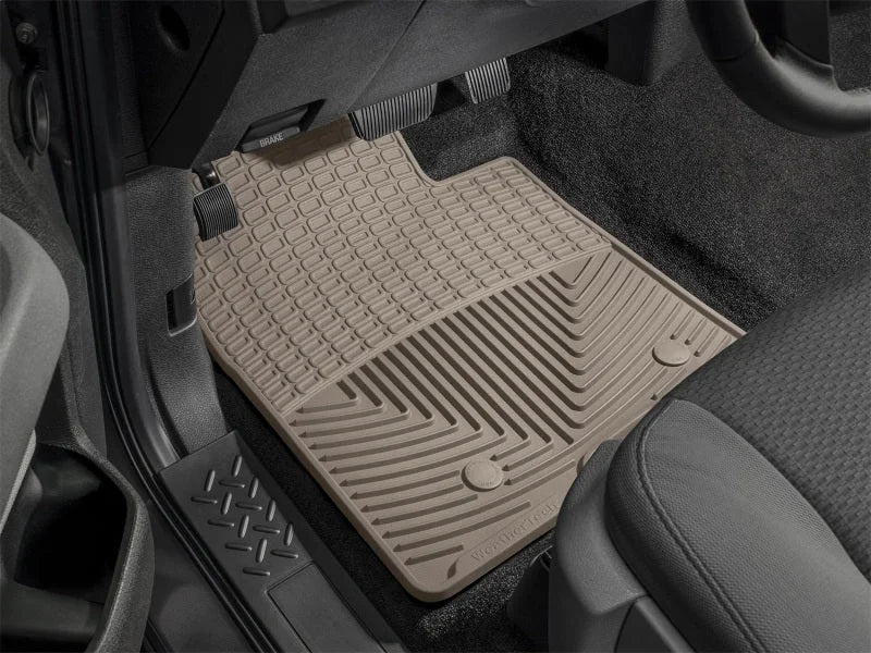 WeatherTech 93 Mercedes-Benz 300CE Front Rubber Mats - Tan - Back View