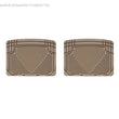 Load image into Gallery viewer, WeatherTech 93 Mercedes-Benz 300CE Rear Rubber Mats - Tan - Main Product View