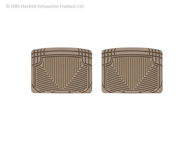 WeatherTech 93 Mercedes-Benz 300CE Rear Rubber Mats - Tan - Main Product View