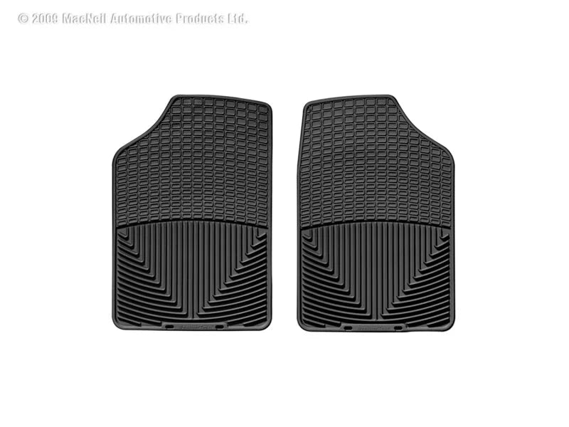WeatherTech 94 Lincoln Town Car Front Rubber Mats - Black - Side View