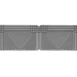 Load image into Gallery viewer, WeatherTech 96 GMC Rally Van Rear Rubber Mats - Grey - Side View