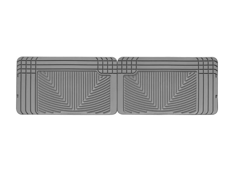 WeatherTech 96 GMC Rally Van Rear Rubber Mats - Grey - Side View