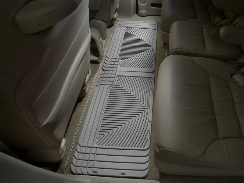 WeatherTech 96 GMC Rally Van Rear Rubber Mats - Grey - Installation View