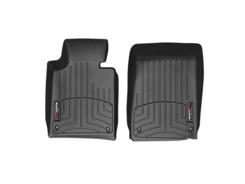 WeatherTech 98-00 BMW 323i Front FloorLiner - Black - Back View