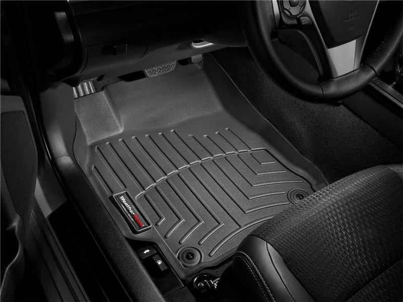 WeatherTech 98-02 Honda Accord Front FloorLiner - Black - Installation View