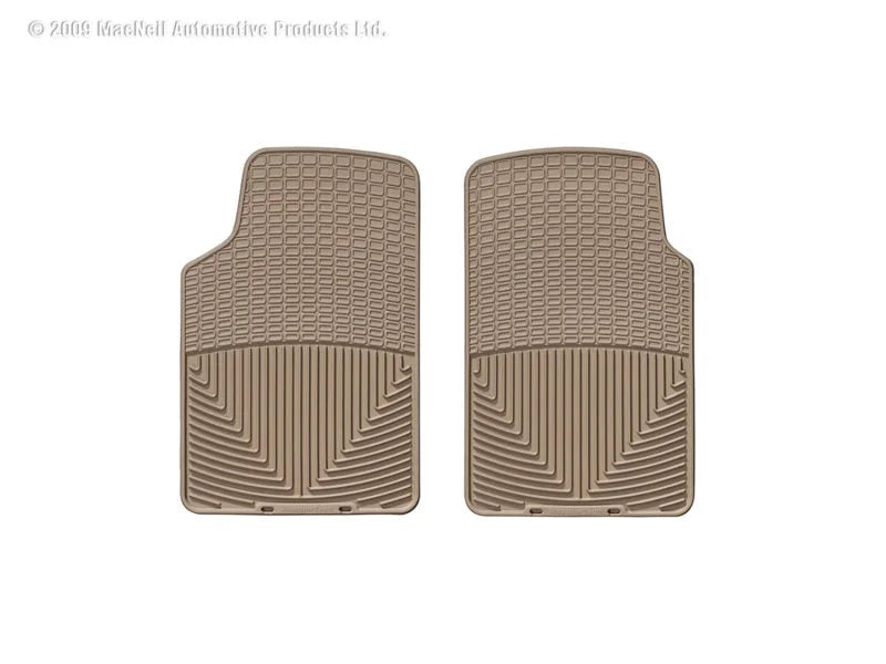 WeatherTech 98 Chevrolet Tracker Front Rubber Mats - Tan - Side View