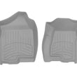 Load image into Gallery viewer, WeatherTech 99-00 Chevrolet Silverado Crew Cab Front FloorLiner HP - Grey - Main Product View