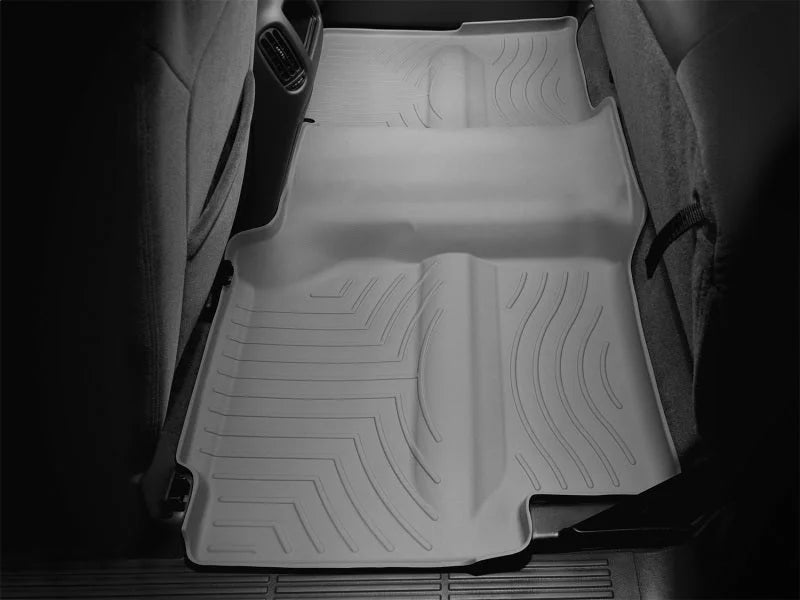 WeatherTech 99-07 Chevrolet Silverado Extended Cab Classic Rear FloorLiner - Grey - Installation View