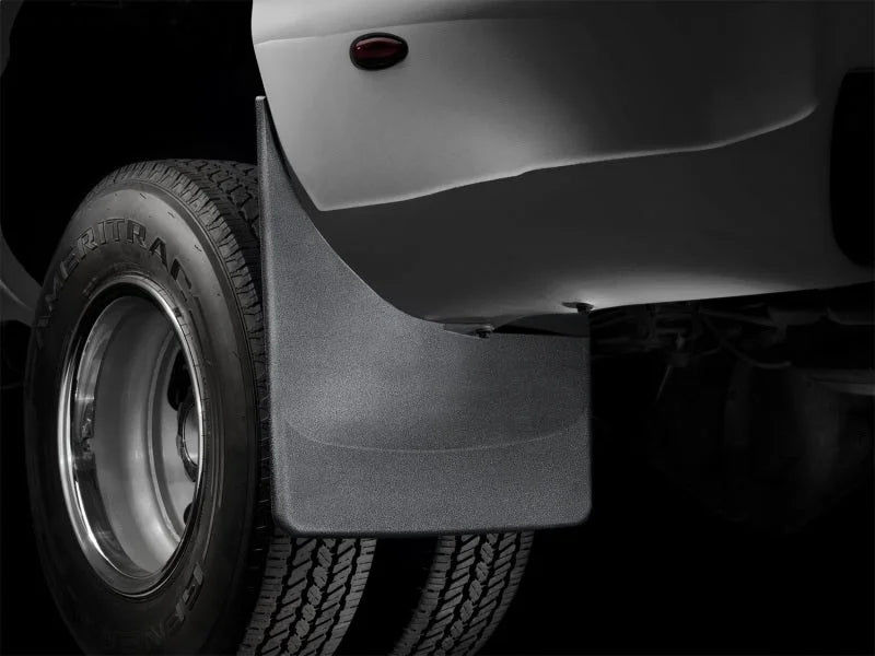 WeatherTech 99-07 Chevrolet Silverado No Drill Mudflaps - Black - Back View