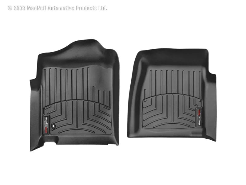 WeatherTech 99-07 Chevrolet Silverado Standard Cab Classic Front FloorLiner - Black - Main Product View