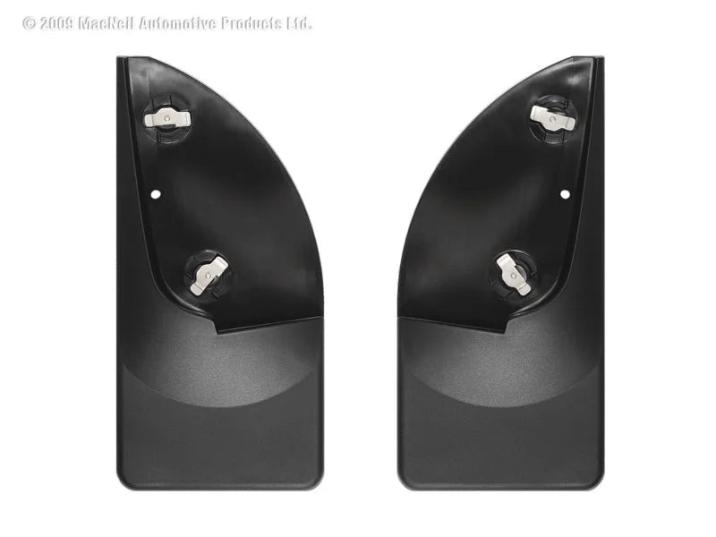 WeatherTech 99-07 Ford F-Series Super Duty No Drill Mudflaps - Black - Back View
