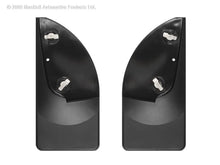 Load image into Gallery viewer, WeatherTech 99-07 Ford F-Series Super Duty No Drill Mudflaps - Black - Back View