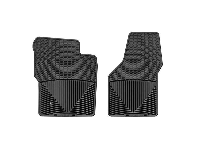 WeatherTech 99-07 Ford F250 Super Duty Crew Front Rubber Mats - Black - Main Product View