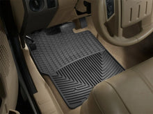 Load image into Gallery viewer, WeatherTech 99-07 Ford F250 Super Duty Crew Front Rubber Mats - Black - Installation View
